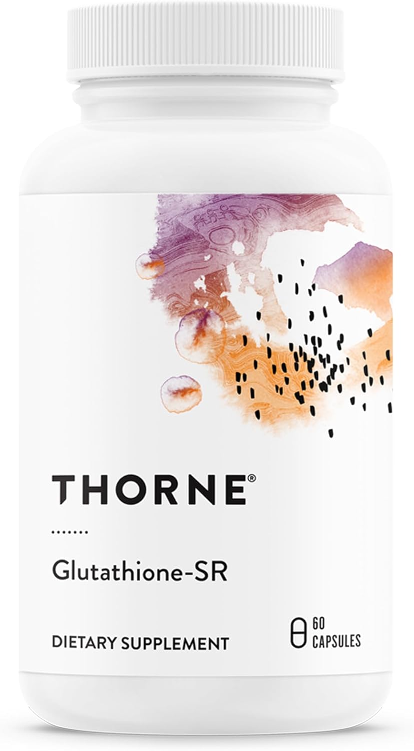 THORNE Glutathione-SR - Sustained-Release Supplement - Antioxidant Support for Liver, Brain, Heart, Lungs & Eyes - NSF Certified for Sport - 60 Capsules