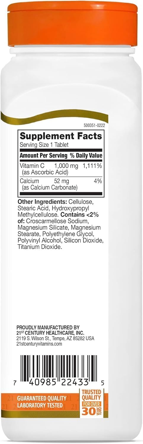 21st Century C 1000 mg Tablets, 110 Count - görsel 2