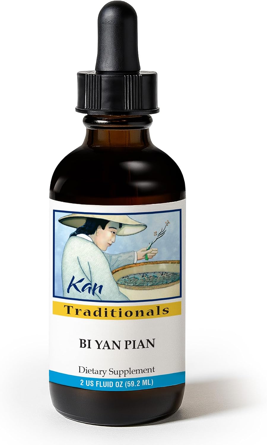 Kan Herb Company Bi Yan Pian – Traditional Chinese Herbal Formula for Sinus Health, Liquid Extract, 2 fl oz (59 mL)