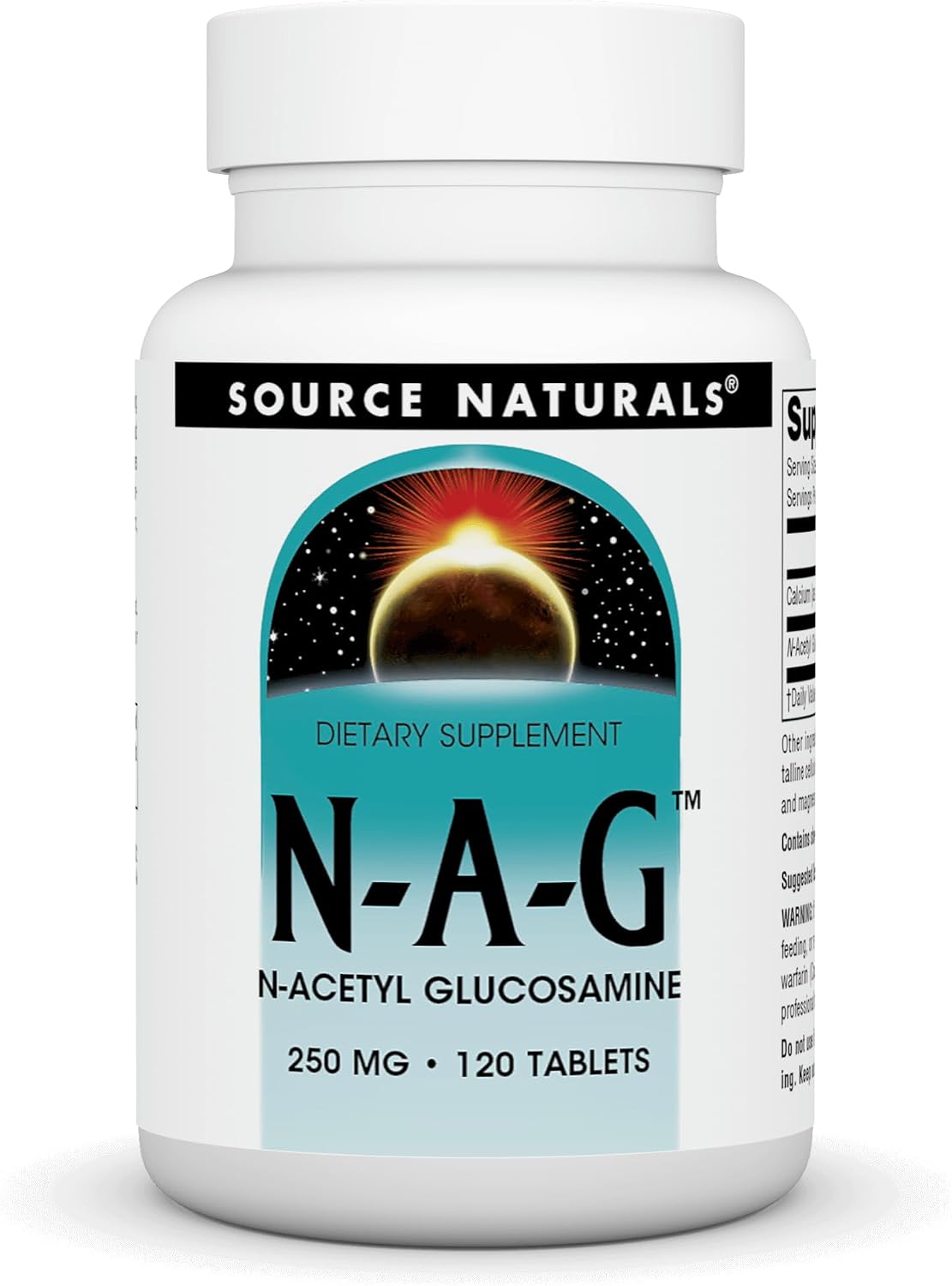 Source Naturals N-A-G 250 mg N-Acetyl Glucosamine - 120 Tablets