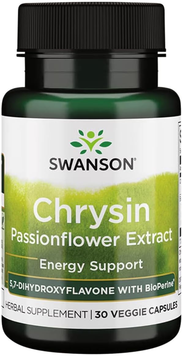 Swanson Chrysin Passionflower Extract - 30 Vegetarian Capsules