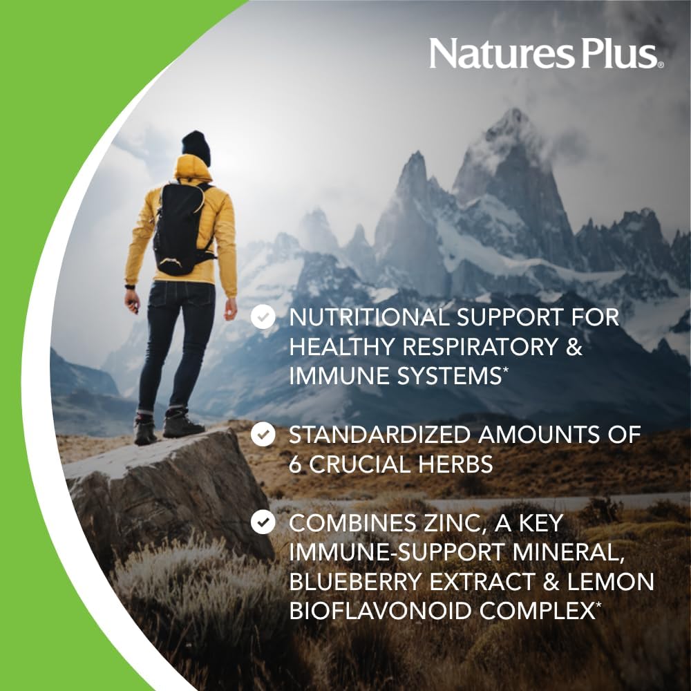 NaturesPlus Advanced Therapeutics Aller-7 Rx-Respiration – 60 Vegetarian Capsules