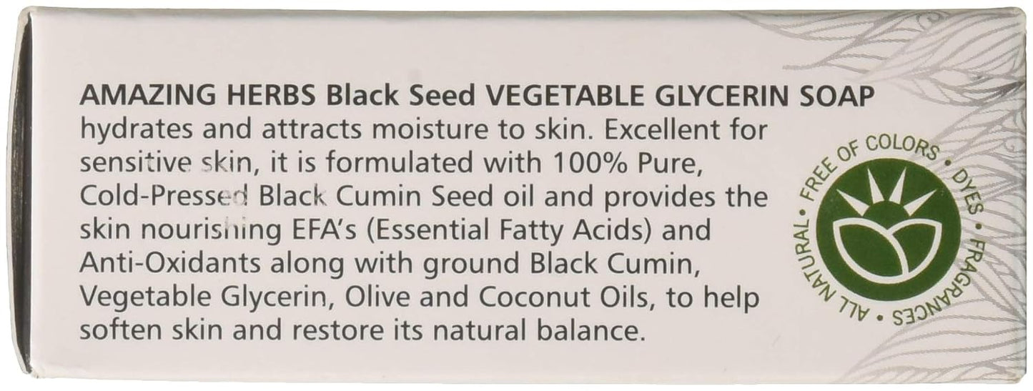 Amazing Herbs Black Seed Vegetable Glycerin Soap - görsel 4