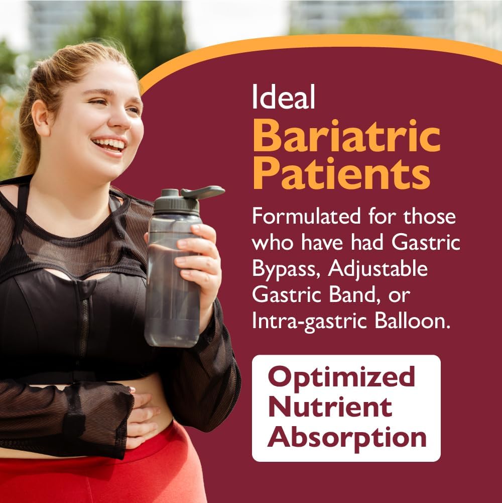 Celebrate Vitamins Bariatric Multivitamin Chewable, Iron Free - Post Gastric Bypass & Sleeve Gastrectomy Supplement - Grape (60 Tablets)