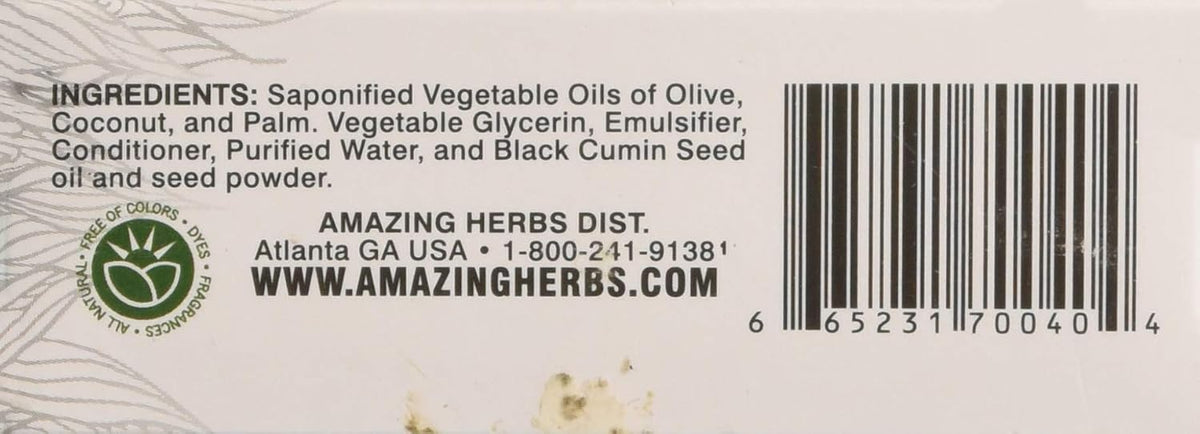 Amazing Herbs Black Seed Vegetable Glycerin Soap - görsel 2