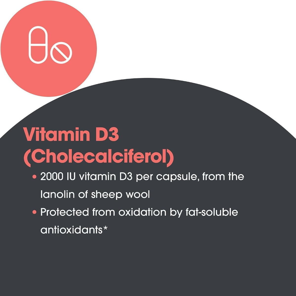 ARG Super D3 - Vitamin D3 Supplement with Vitamins C and E - 60 Capsules - görsel 5