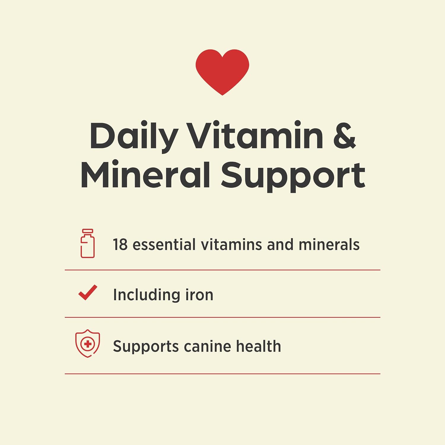Vi-Sorbits Iron & Vitamin Daily Supplement for Dogs, Meat-Flavoured Chewable Tablets, 200 Count