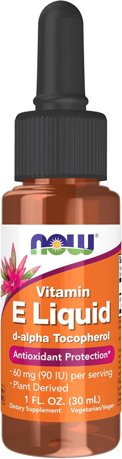 NOW Foods Natural Vitamin E Liquid (D-Alpha Tocopherol), 13,000 IU, 30 mL
