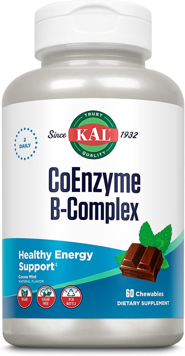 KAL B 50 Complex - B Vitamin Supplement for Energy and Metabolism, 50 Tablets