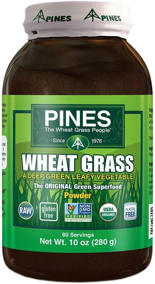 Pines International Wheat Grass Powder - Organic, 283 g