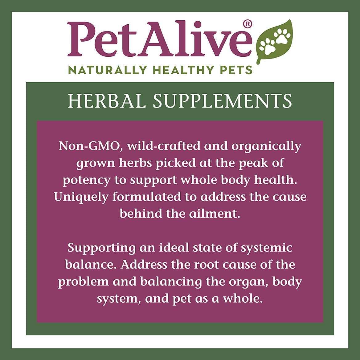 PetAlive C-Caps – All-Natural Herbal Supplement for Dogs and Cats (60 Veggie Capsules)