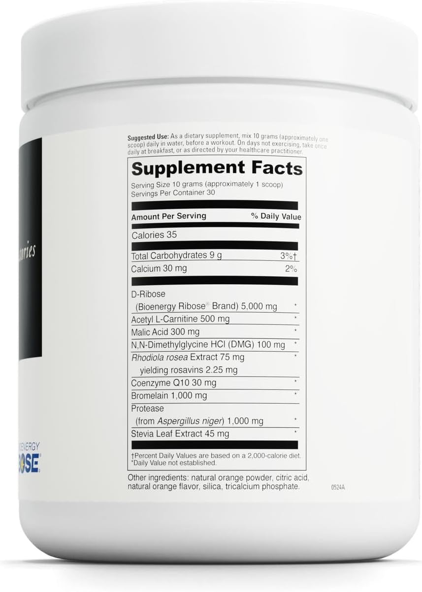 DAVINCI Labs Mito-Fuel with D-Ribose – Muscle Recovery and Energy Powder (300g, 30 Servings)