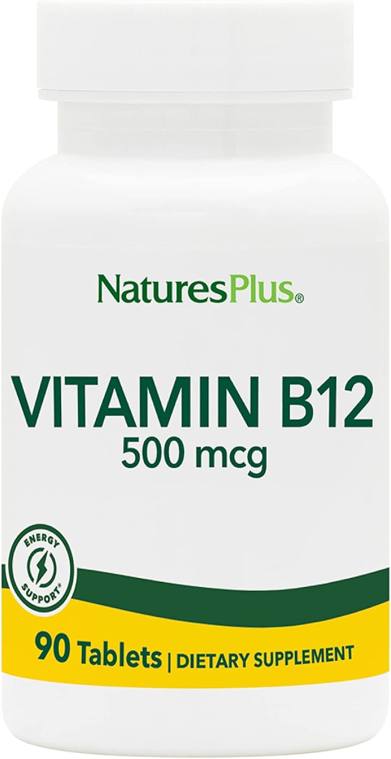 Nature's Plus Vitamin B12 1000 mcg - 90 Tablets - Methylcobalamin - Energy Support