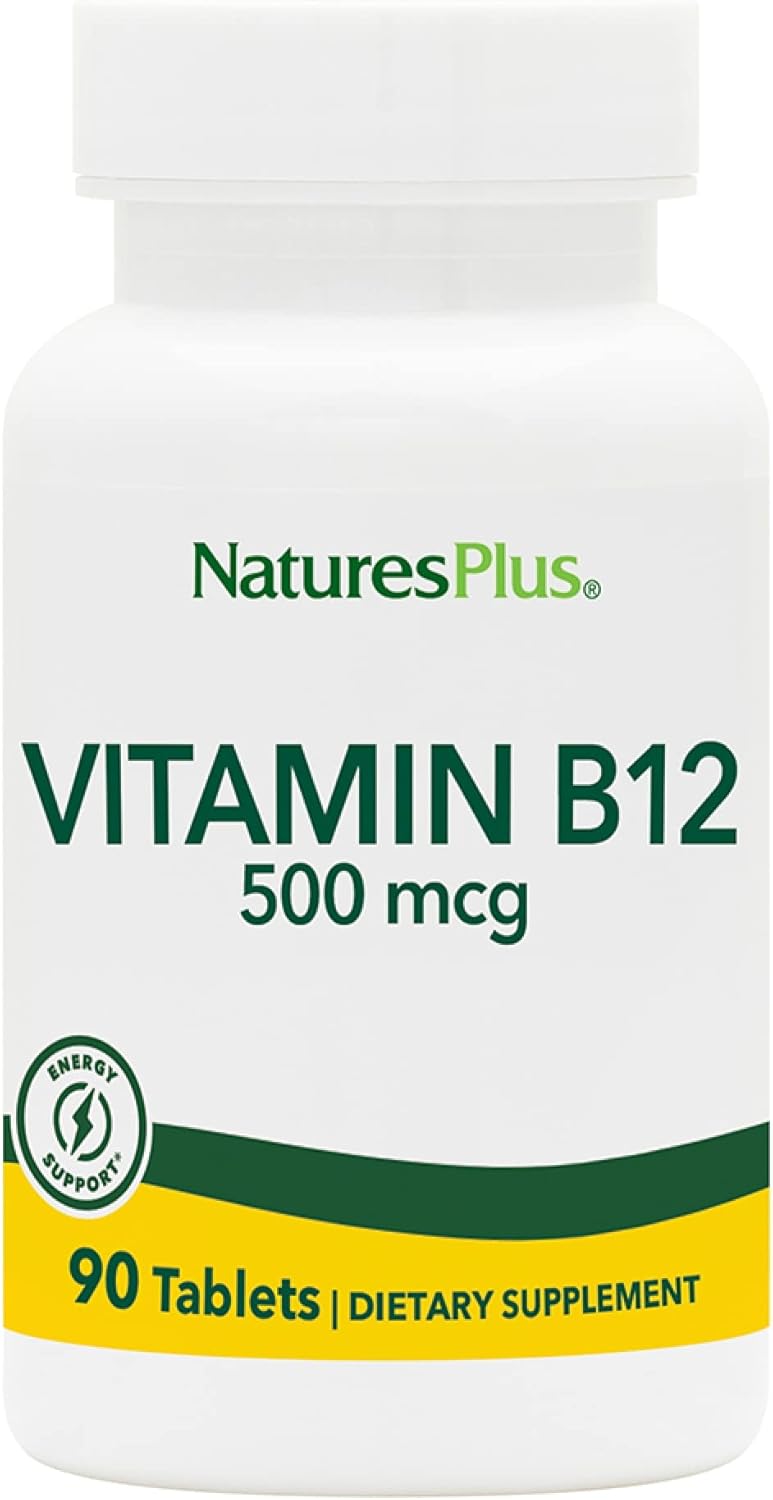 NaturesPlus Vitamin B12 500 mcg – 90 Tablets