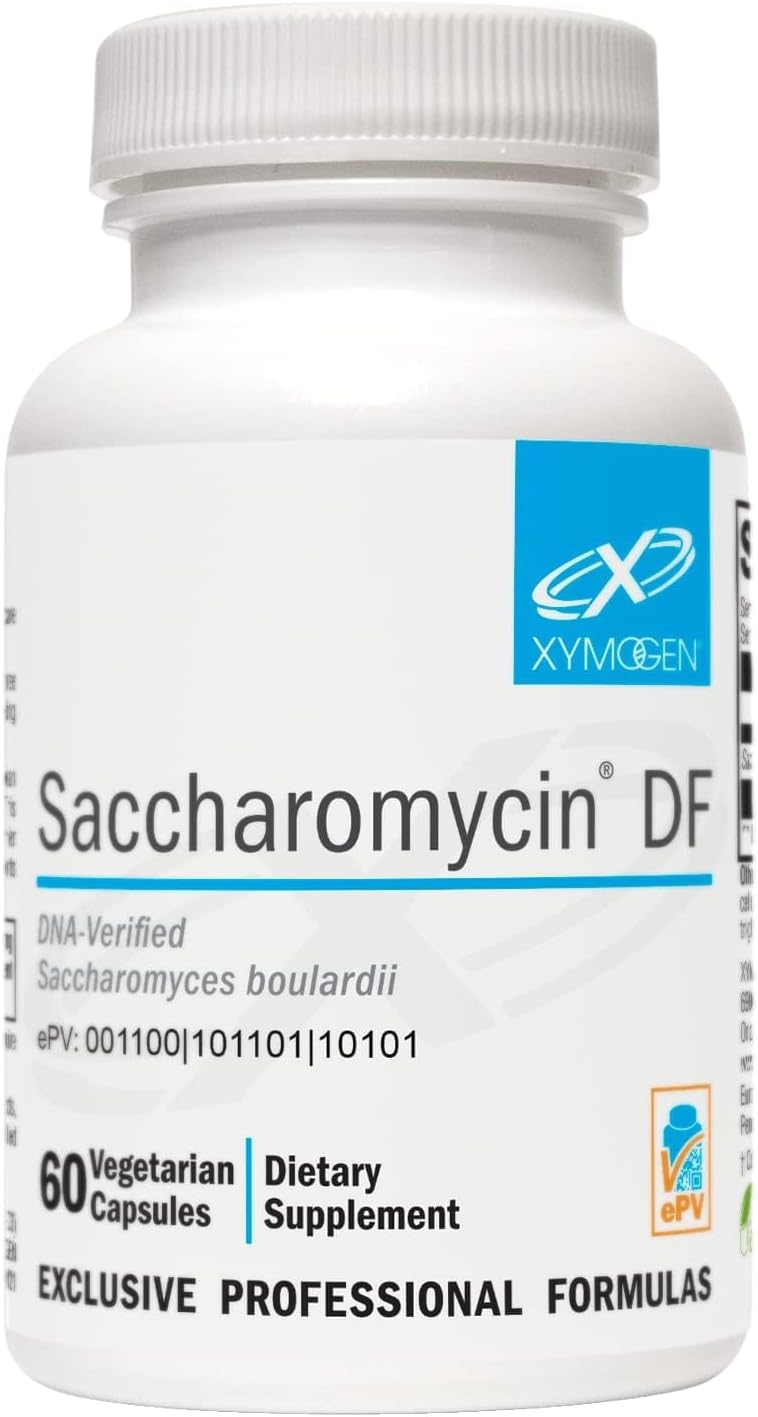 XYMOGEN Saccharomycin 10B – Gut Flora & Digestive Immune Support – 60 Capsules