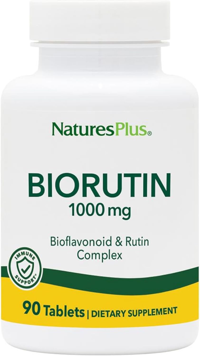 NaturesPlus Biorutin 1000 mg - Bioflavonoid & Rutin Complex - 60 Tablets