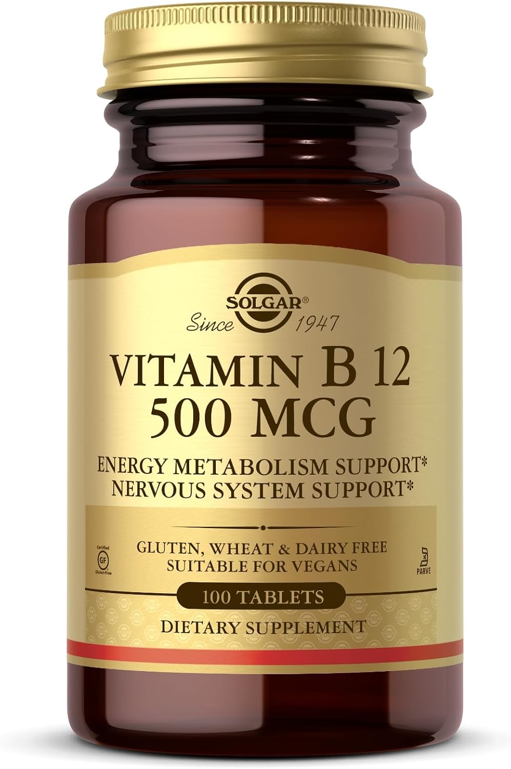 Solgar Vitamin B-12 500mcg Tablets, 100 Count