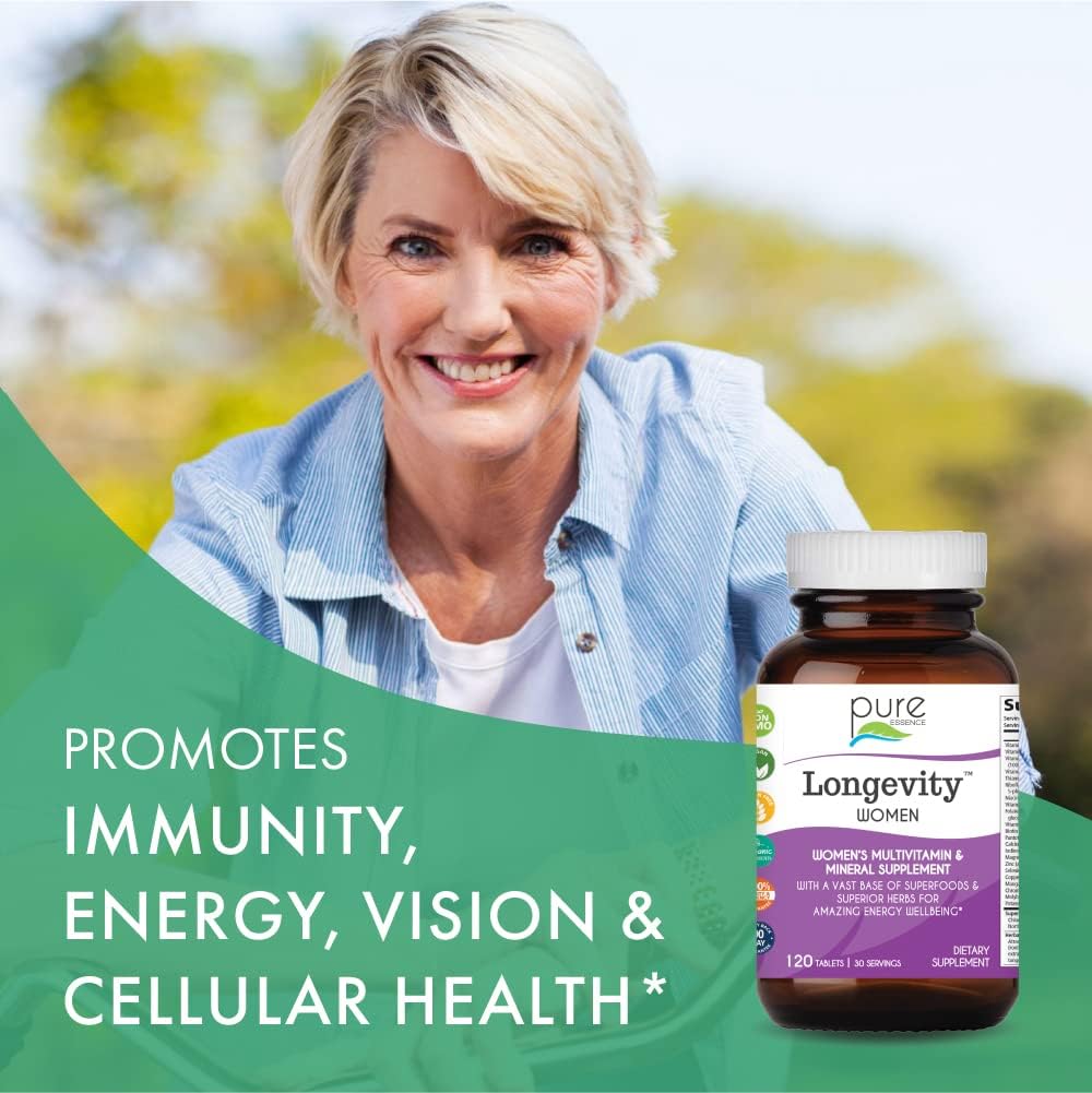Pure Essence Longevity for Women Over 40 Multivitamin – 90 Tablets