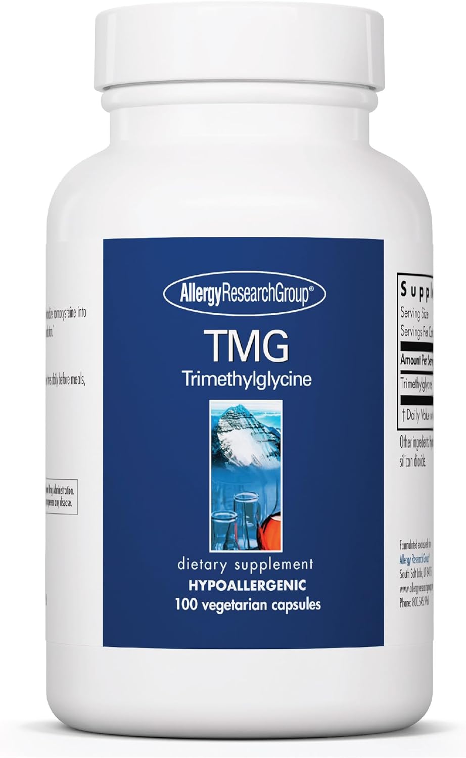 ARG TMG Trimethylglycine – 750 mg, 100 Capsules - görsel 1