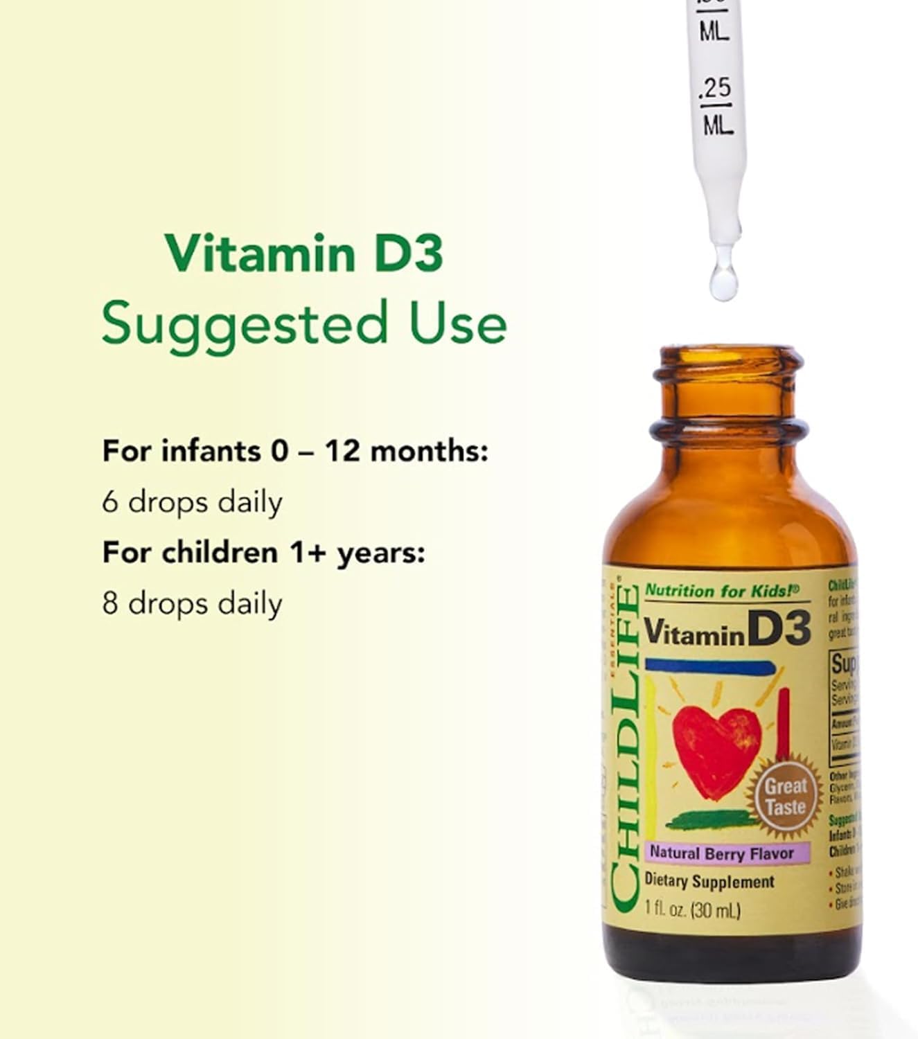 ChildLife Essentials Vitamin D3 Mixed Berry 30 mL