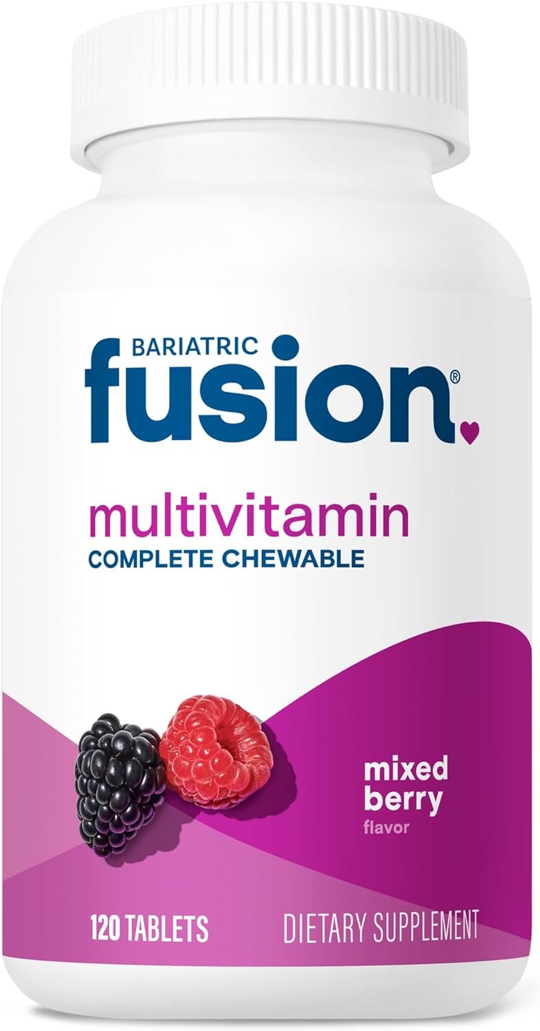 Bariatric Fusion Complete Chewable Multivitamin with Iron - Mixed Berry - 120 Tablets (1 Month Supply) - görsel 1