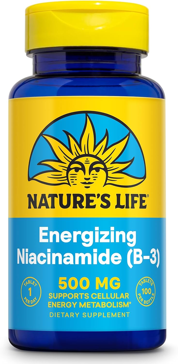 Nature's Life Niacinamide 500 mg – No-Flush Vitamin B3