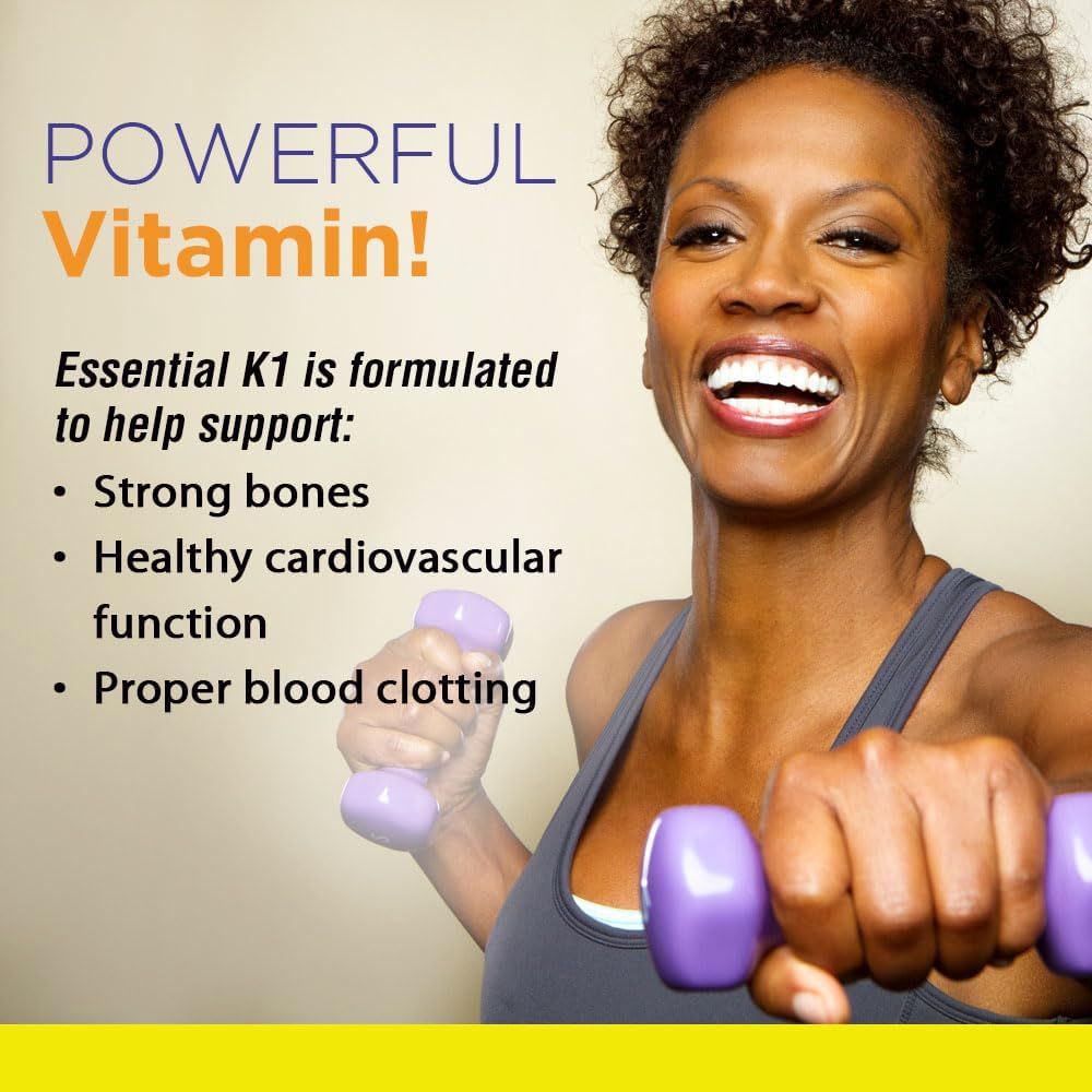 Nature's Life Vitamin K 1000 mcg | Phylloquinone K-1 Supplement for Bone and Heart Health | 50 Vegetarian Capsules