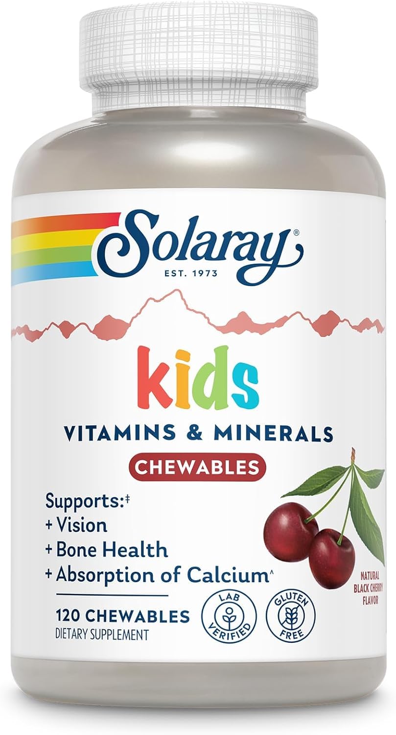 Solaray Children's Multi Chew, Cherry, 120 Chewable Tablets