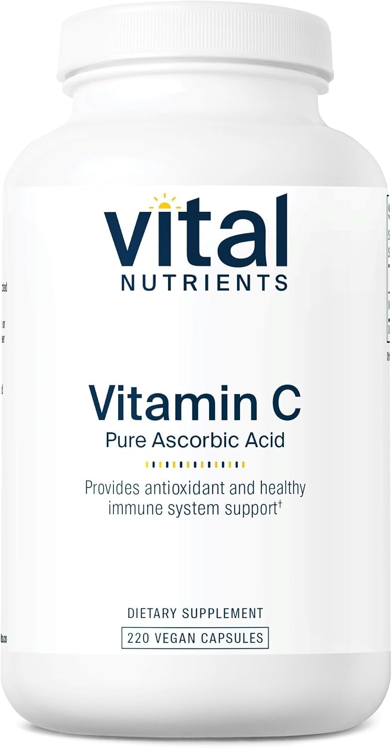Vital Nutrients Vitamin C 1000 mg - 100% Pure Ascorbic Acid - 220 Capsules