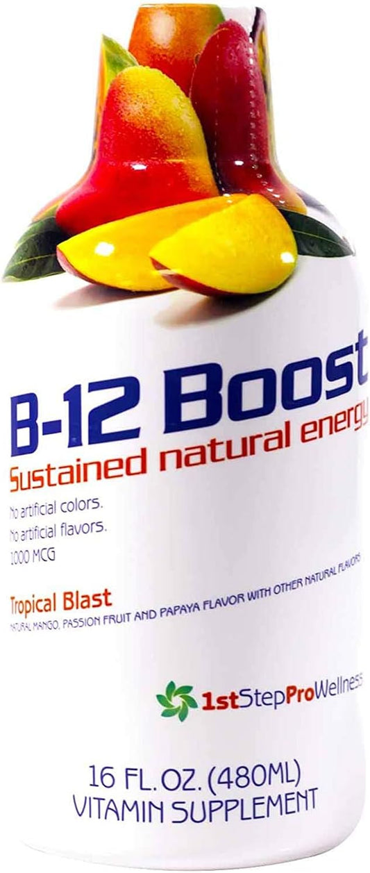 1st Step Liquid B-12 Tropical Blast – 473 mL