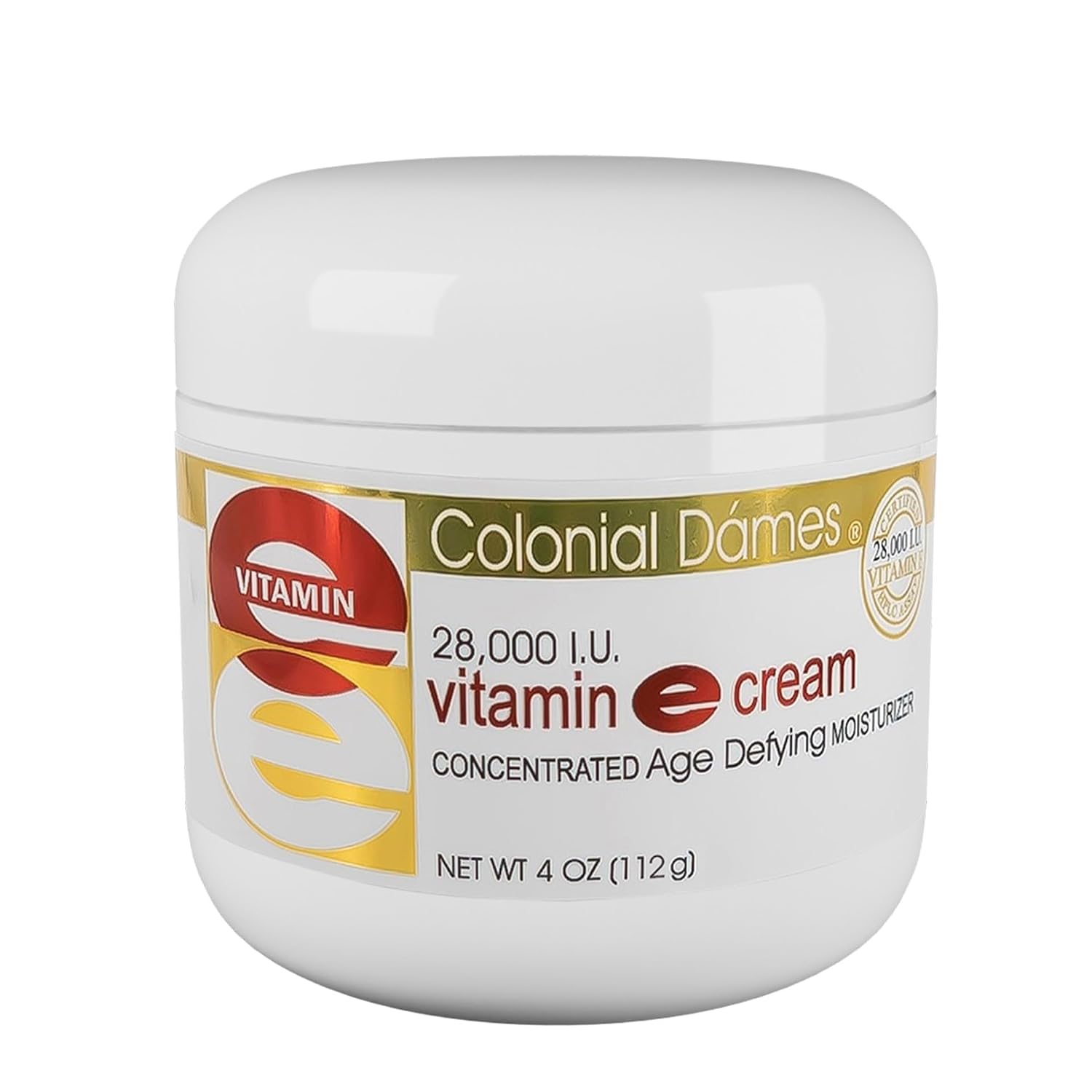 Colonial Dames Concentrated Vitamin E Moisturising Cream - 28,000 I.U. for Dry Skin & Fine Lines
