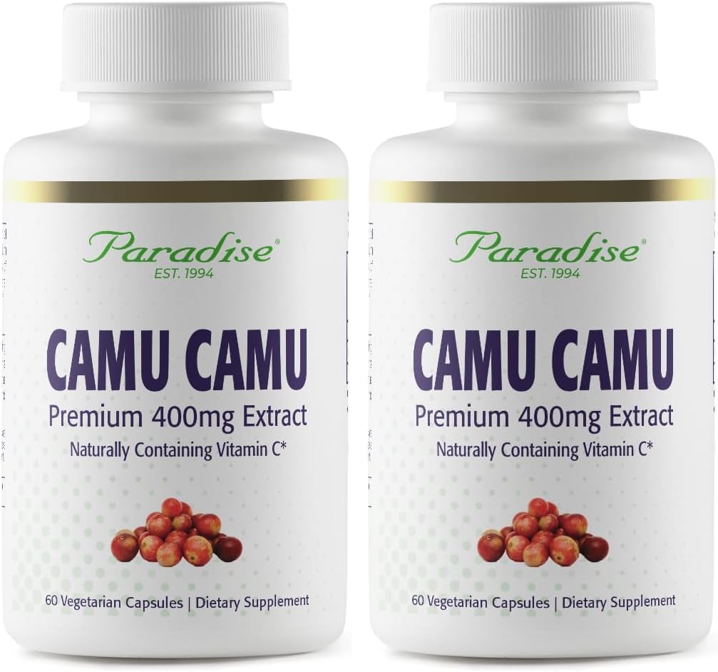 Paradise Herbs Organic Camu Camu Extract, 400 mg, 60 Capsules