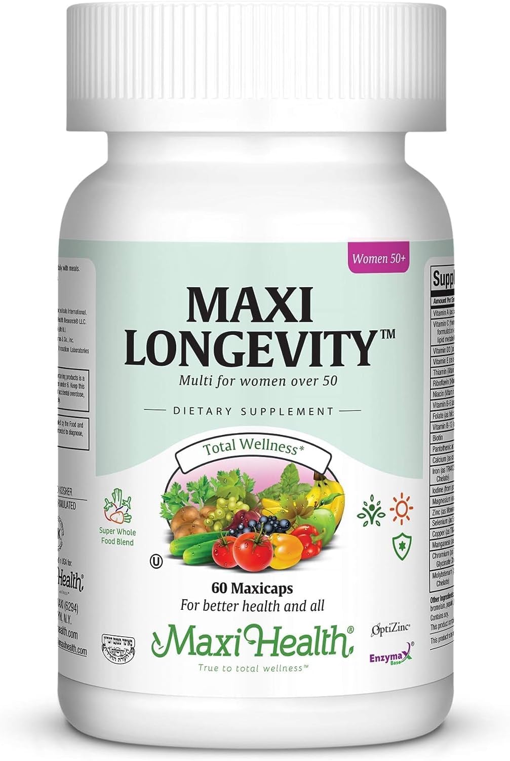 Women's Multivitamin 50 Plus – Premium Daily Multivitamin for Women Over 50 with B12, D, Zinc – Energy, Immune & Heart Support – Non-GMO – 60 Capsules