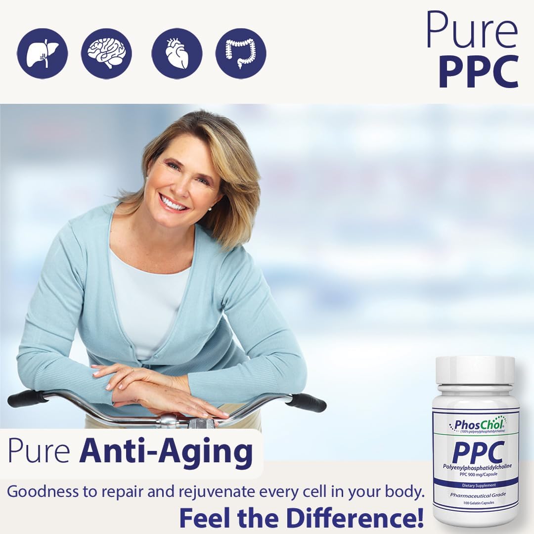 Nutrasal PhosChol PPC Polyenyl PhosphatidylCholine Choline Supplement 900 mg 300 Gelatin Capsules