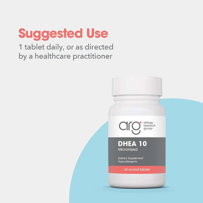 Allergy Research Group DHEA 10 – Micronized Lipid Matrix – 10 mg, 60 Capsules