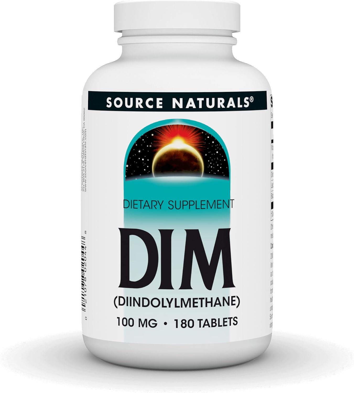Source Naturals DIM, Diindolylmethane 100mg with BioPerine, Vitamin E & More – 60 Tablets