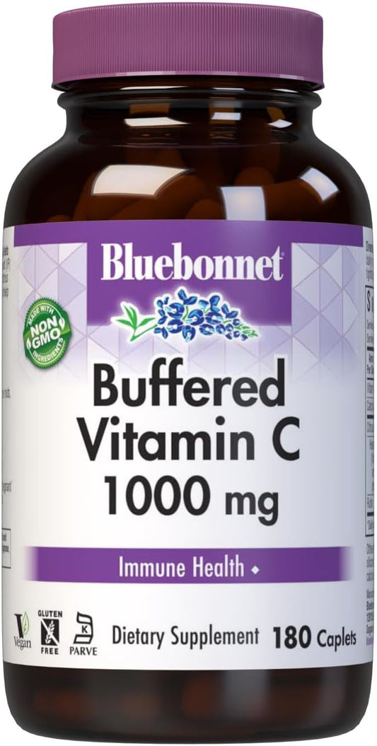 Bluebonnet Nutrition Buffered Vitamin C 1000 mg – 180 Caplets