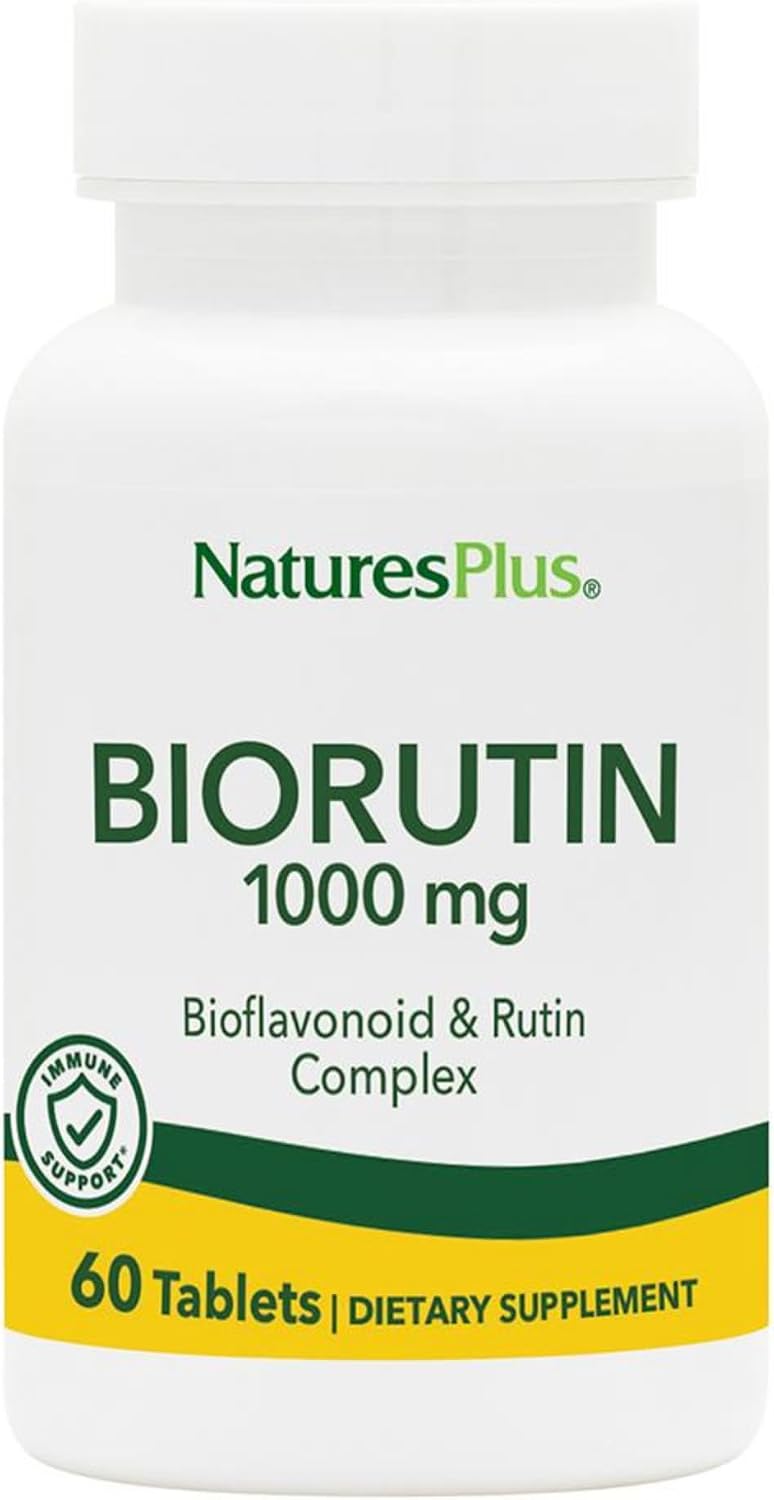 NaturesPlus Biorutin 1000 mg - Bioflavonoid & Rutin Complex - 60 Tablets