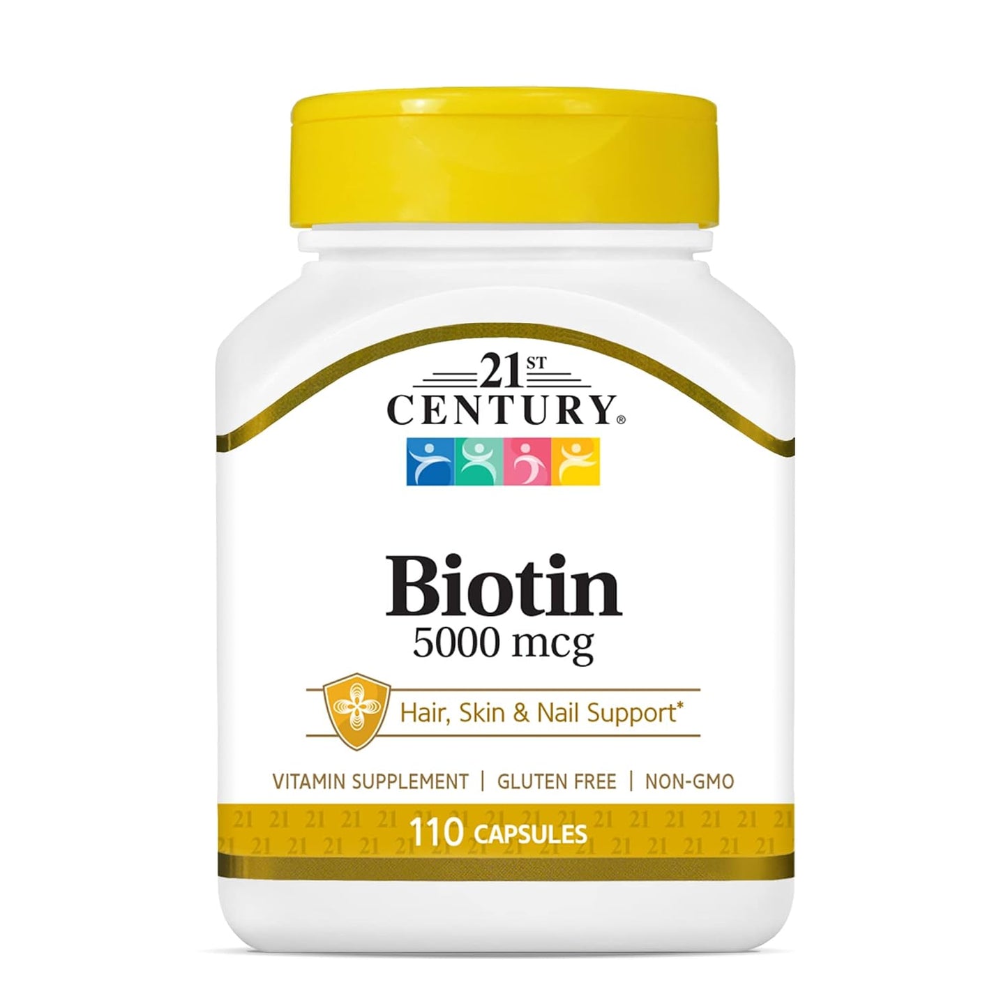 21st Century Biotin, 5,000 mcg, 110 Capsules - görsel 1