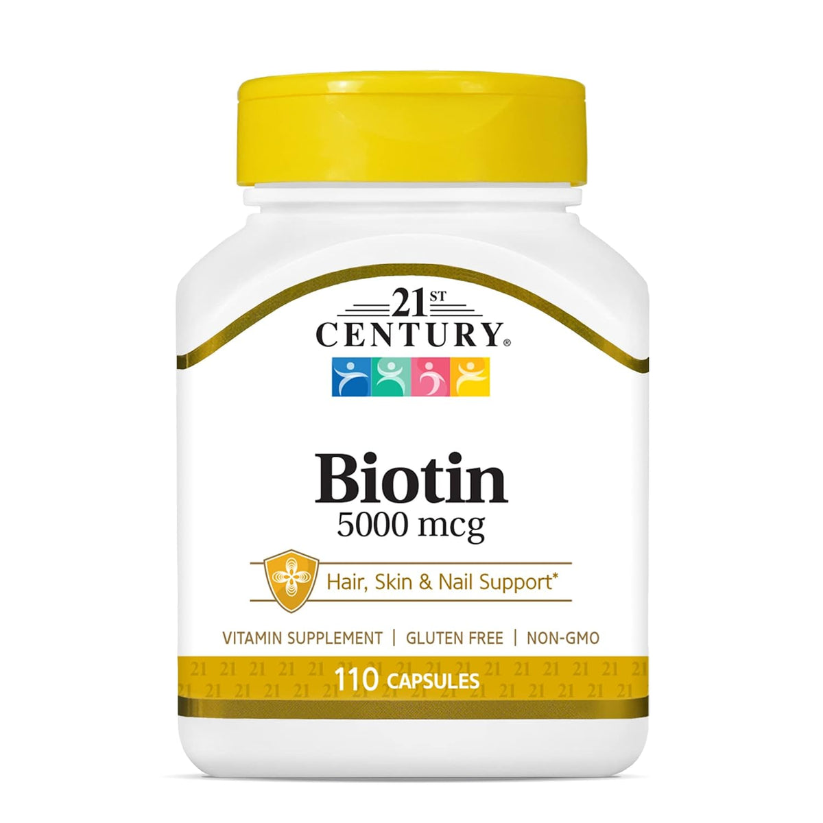 21st Century Biotin, 5,000 mcg, 110 Capsules - görsel 1