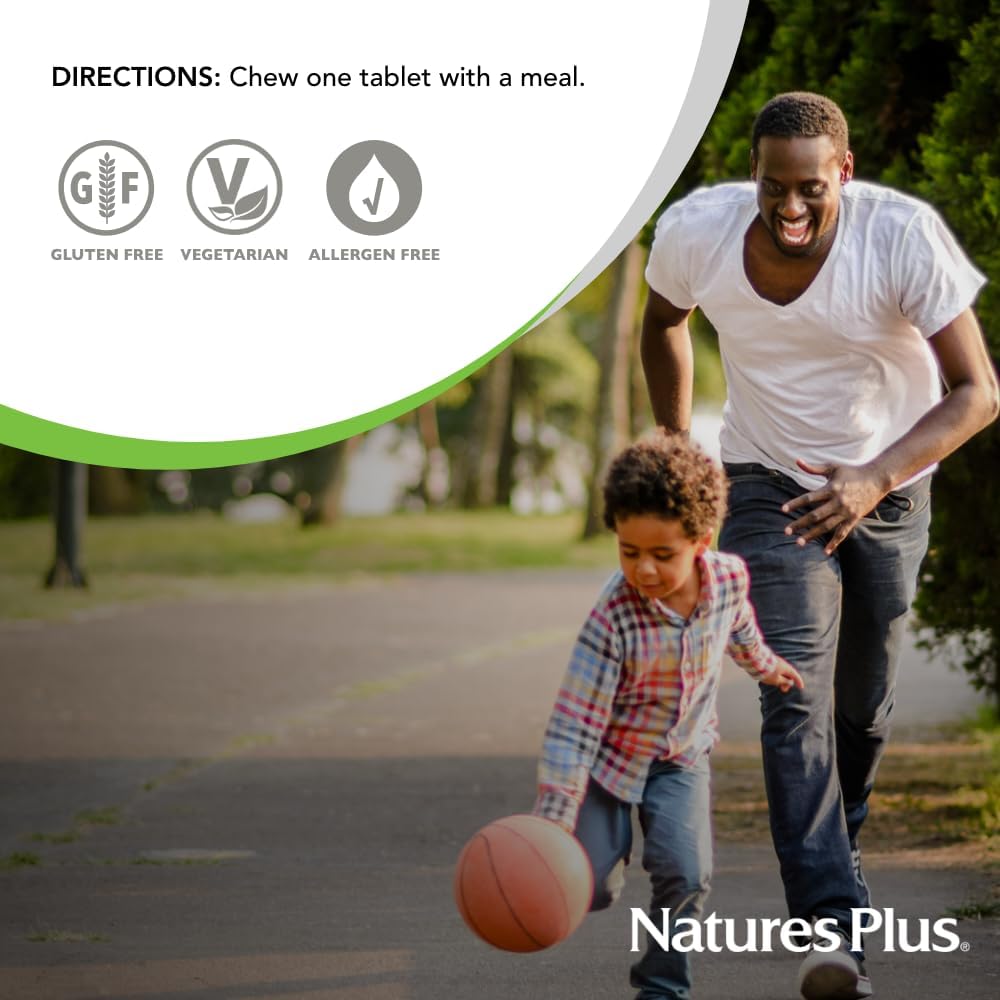 NaturesPlus Papaya Enzyme Chewable Tablets – 180 Count