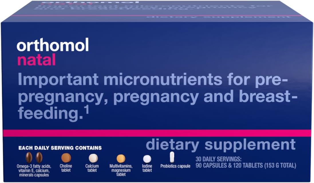 Orthomol Natal Prenatal Supplement - 30 Daily Packs (Tablets and Capsules)