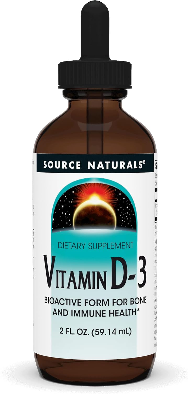 Source Naturals Vitamin D-3 Liquid Drops, 2000 IU, 2 fl oz (59 mL)
