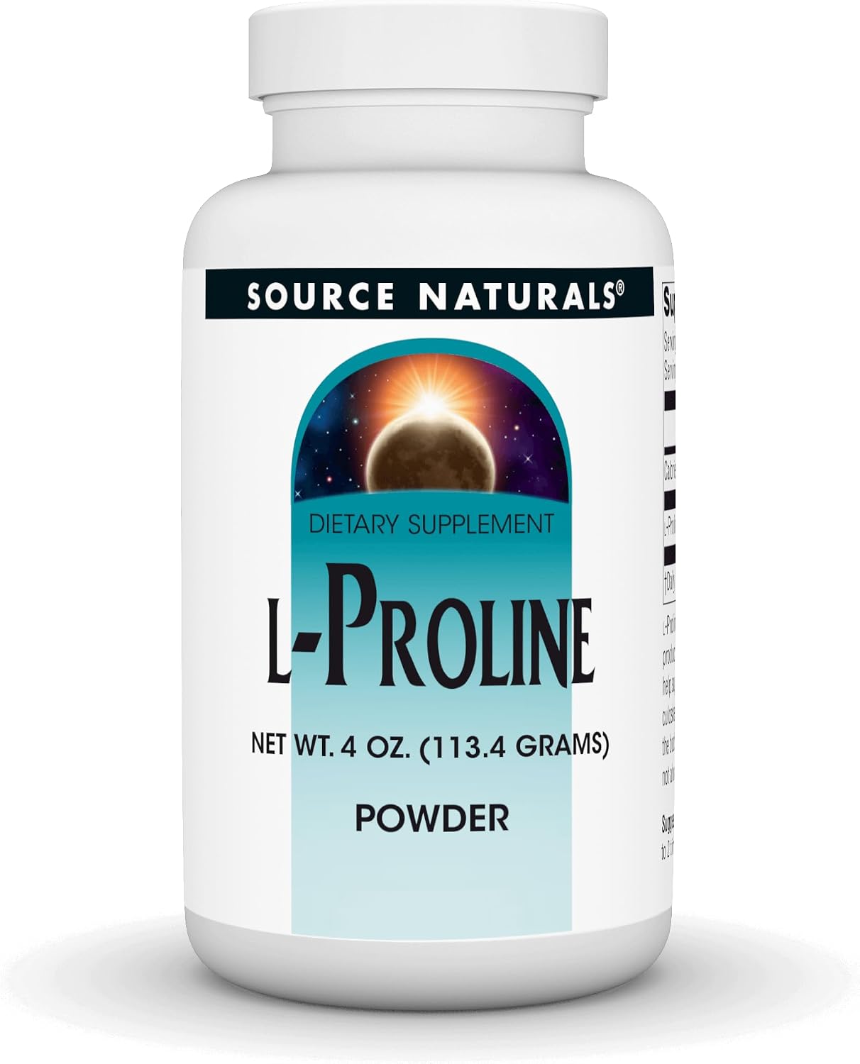 Source Naturals L-Proline Powder - 4 oz (113 g)