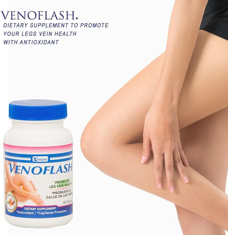 Venoflash Regular Dietary Supplement – Leg Vein Health Support, 80 Tablets