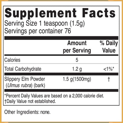 Baar Slippery Elm Powder, 4 oz (113 g)
