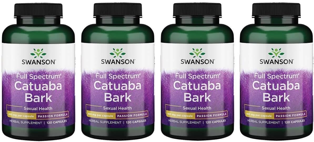 Swanson Passion Products Catuaba Bark 465 mg, 120 Capsules