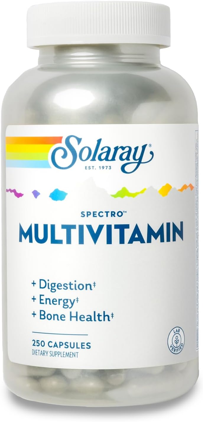 SOLARAY Spectro Multivitamin with Iron – 250 Tablets