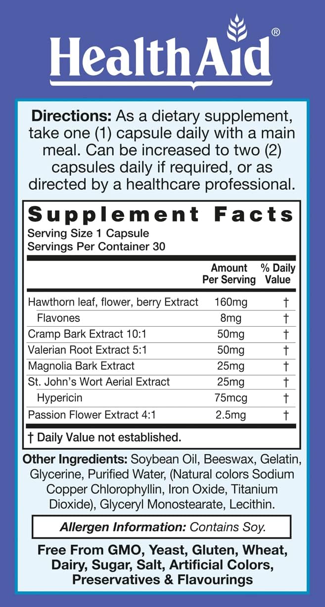 RelaxEase Herbal Blend – 30 Softgels