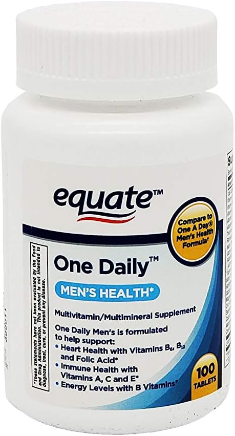 Equate One Daily Multivitamin, Men's Health Formula - 100 Tablets